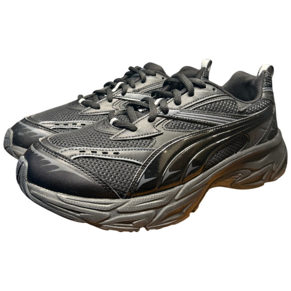 PUMA Morphic Base Lace Up Men\'s 11 Black Sneakers Casual Shoes 39298204